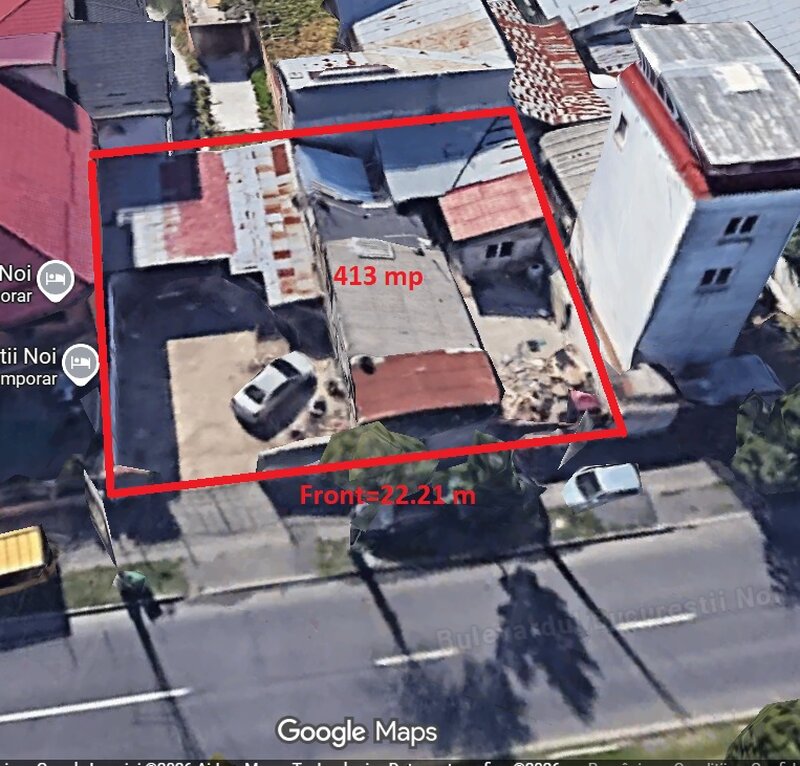 Teren 413 mp pe bulevardul Bucurestii Noi pentru dezvoltatori