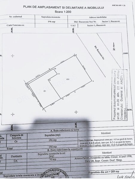 Teren 413 mp pe bulevardul Bucurestii Noi pentru dezvoltatori